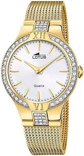 Reloj Analógico LOTUS para Mujeres - Elegancia en Acero