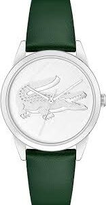 Lacoste Reloj de Cuarzo para Mujer con Correa de Piel