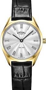 Reloj Ultradelgado de Piel Dorado para Mujer LS08013/01
